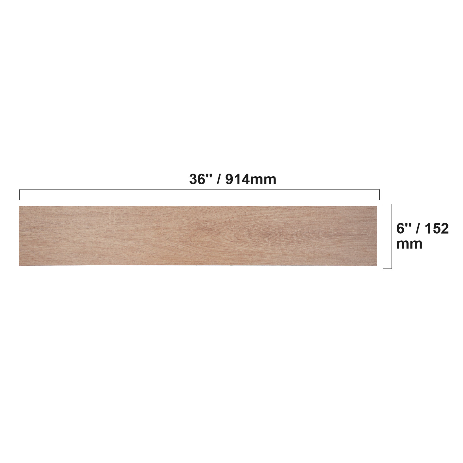VEVOR Self Adhesive Vinyl Floor Tiles 36 X 6 Inch, 36 Tiles 2.5mm Thick Peel & Stick, Natural Wood Grain DIY Flooring For Kitchen, Dining Room, Bedrooms & Bathrooms, Easy For Home Decor - Image 3