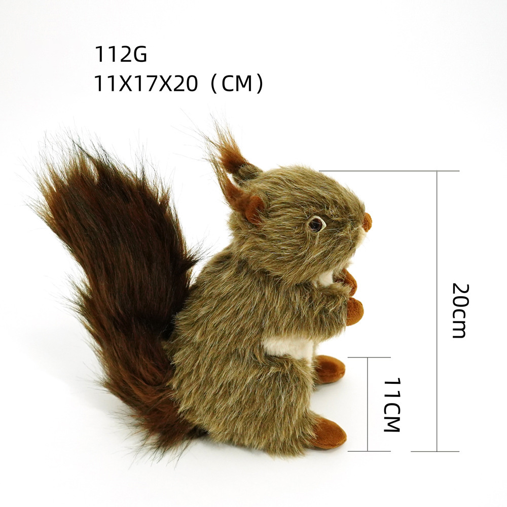 Squeaky Dog Toy Pet Toy Dog Biting Toy Dog Squirrel Plush Toy Interactive Chewing Toy For Small Large Dogs Aggressive Chewers - Image 4