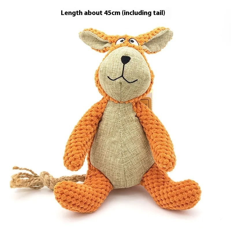 Pet Dog Sound Grinding Plush Interactive Toy - Image 5