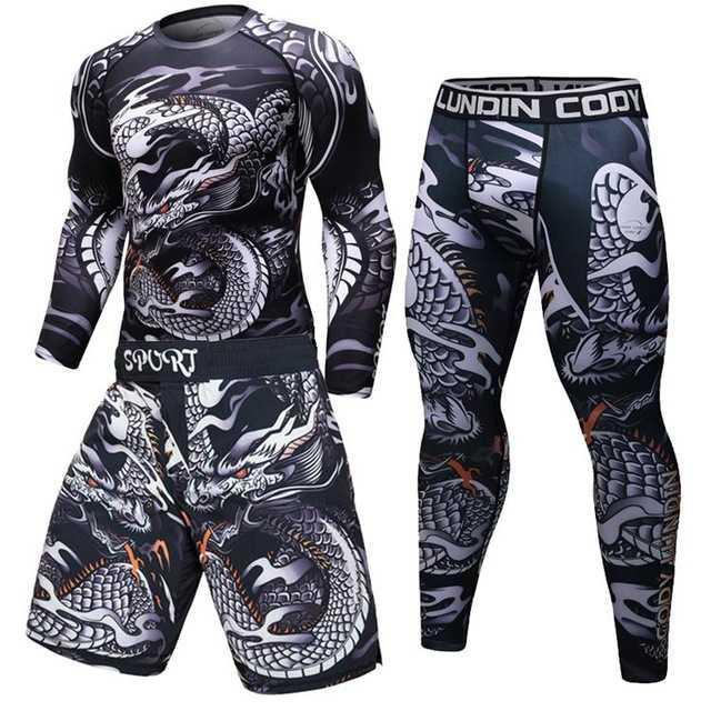 Male Sport Suit Men Running Clothes Sport Wear Yoga Set - Image 8