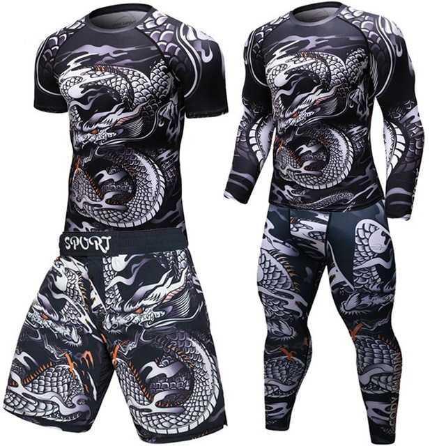 Male Sport Suit Men Running Clothes Sport Wear Yoga Set - Image 9