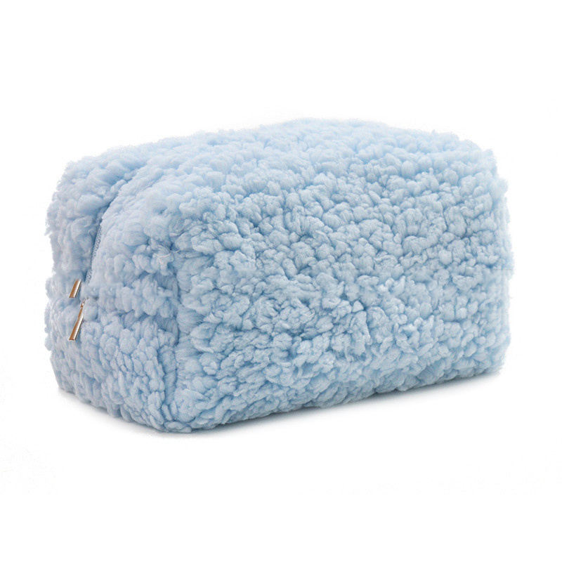 Zipper Plush Cosmetics Storage Bag - Image 4