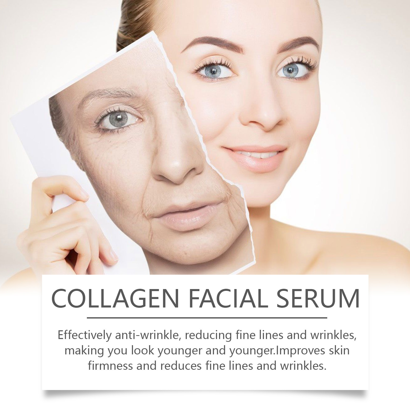 OUHOE Collagen Brightening Serum Facial Skin Moisturizing, Anti-Wrinkle, Anti-Aging, Firming And Moisturizing Skin Care - Image 2