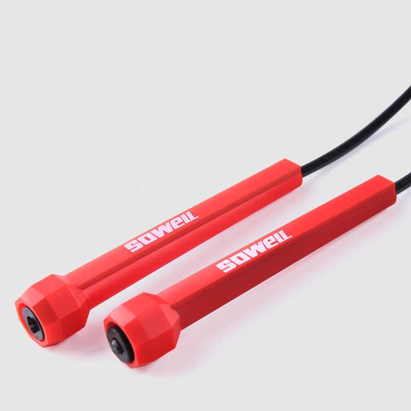 Fitness Crossfit Skipping Rope Cord Speed Jumping Exercise Equipment Adjustable Boxing Skipping Sport Rope Red Balck - Image 4