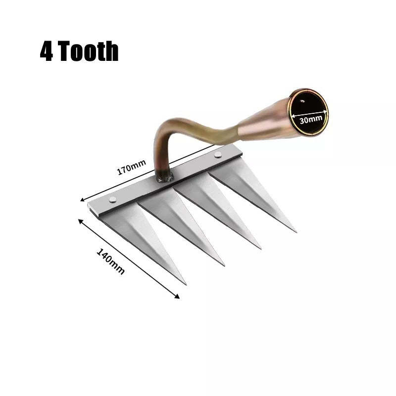 Household Digging And Planting Tools Hoe Tooth Rake - Image 2