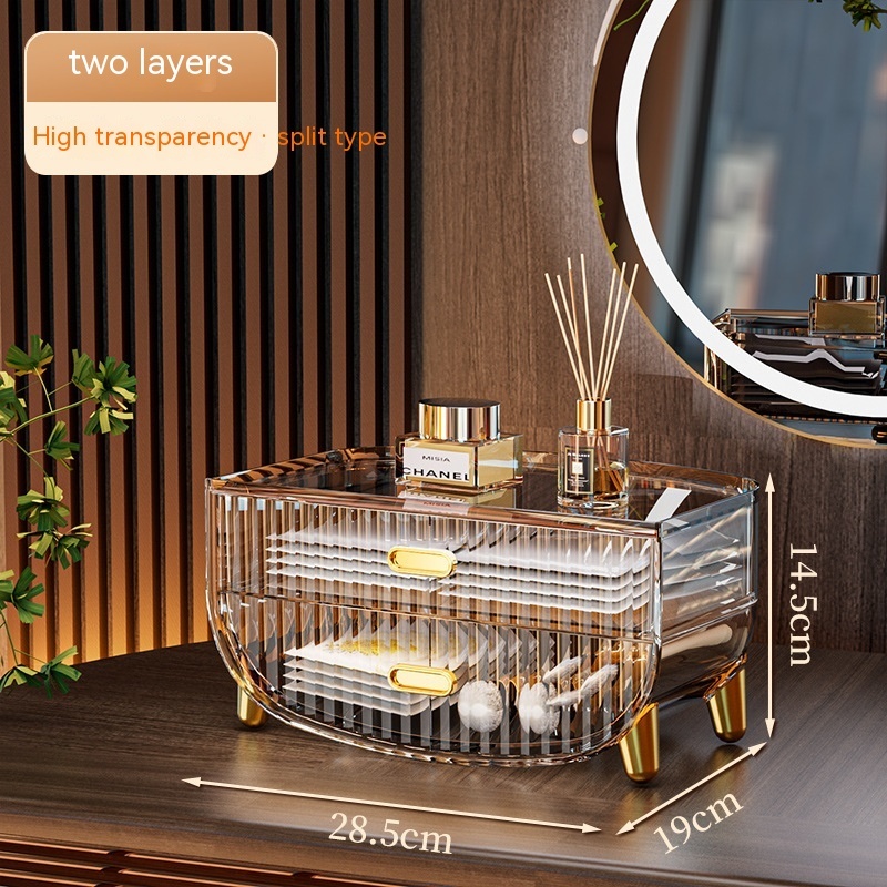 Cosmetics Dustproof Skin Care Products Desktop Storage Rack Dresser Acrylic Mask Storage Box Large Capacity - Image 6