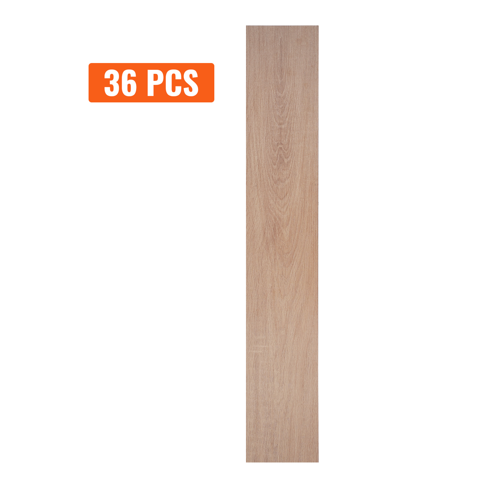 VEVOR Self Adhesive Vinyl Floor Tiles 36 X 6 Inch, 36 Tiles 2.5mm Thick Peel & Stick, Natural Wood Grain DIY Flooring For Kitchen, Dining Room, Bedrooms & Bathrooms, Easy For Home Decor - Image 4