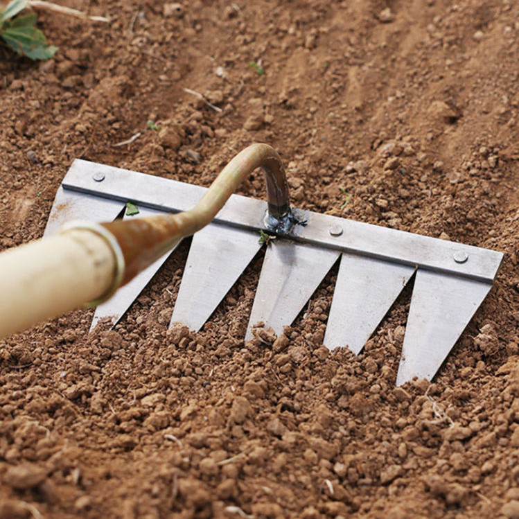 Household Digging And Planting Tools Hoe Tooth Rake - Image 4