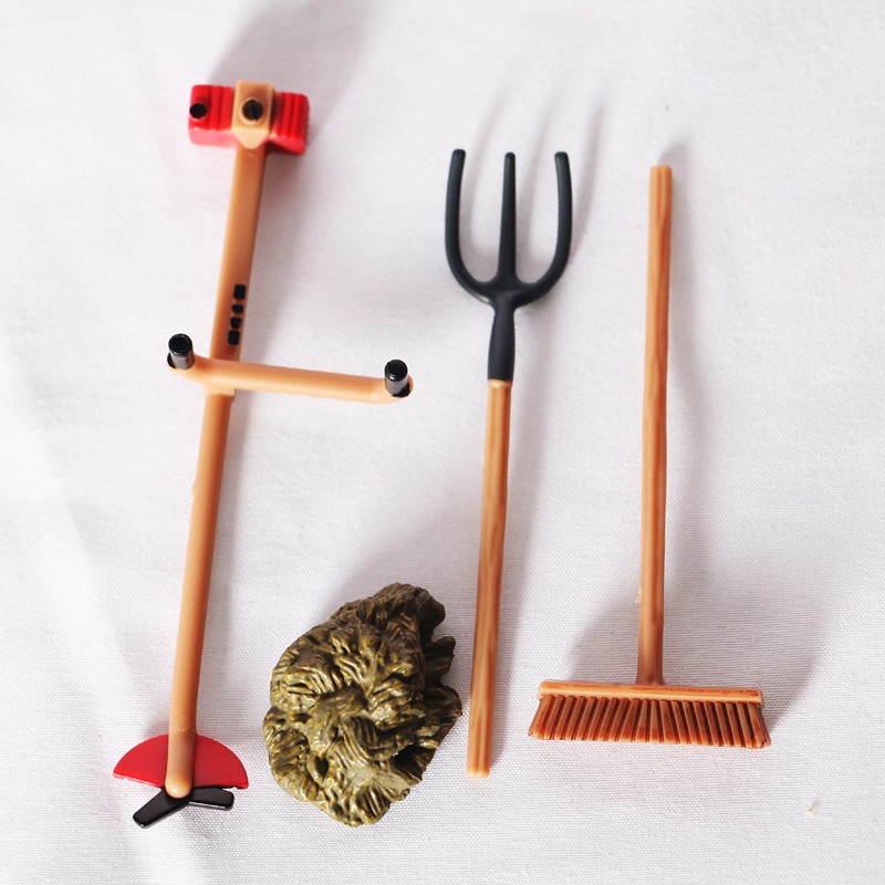 Outdoor Planting Scene Of Mini Farm Shovel And Harrow - Image 4
