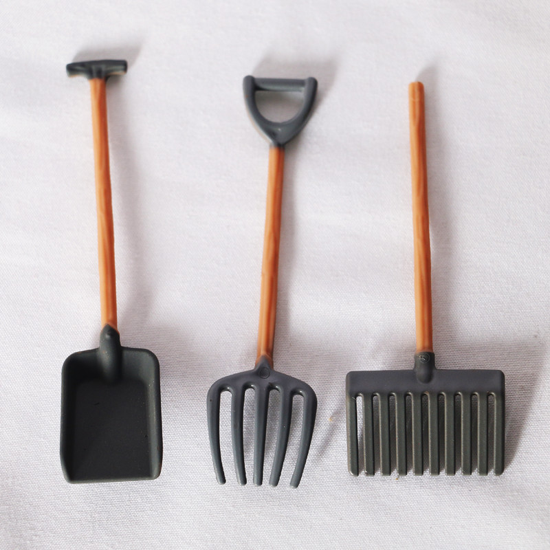 Outdoor Planting Scene Of Mini Farm Shovel And Harrow - Image 7