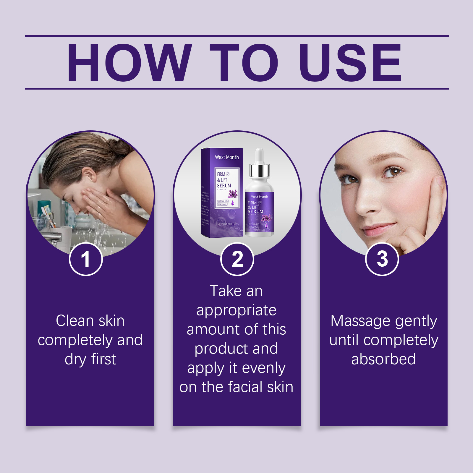 West&Month Retinol Firming Serum, Soothing, Hydrating And Rejuvenating Skin Care Serum - Image 2