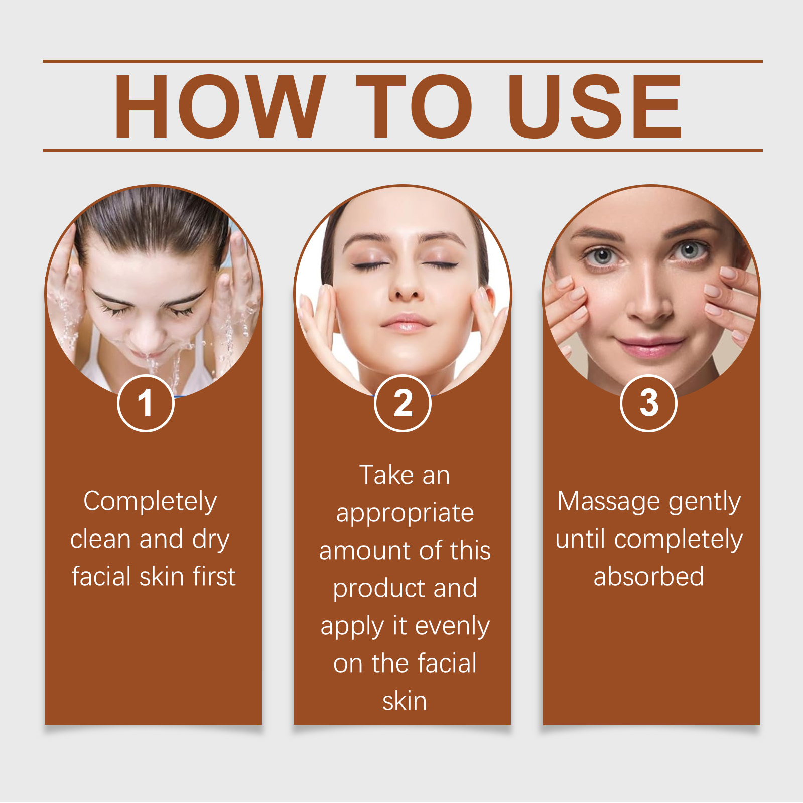 OUHOE Collagen Brightening Serum Facial Skin Moisturizing, Anti-Wrinkle, Anti-Aging, Firming And Moisturizing Skin Care - Image 4