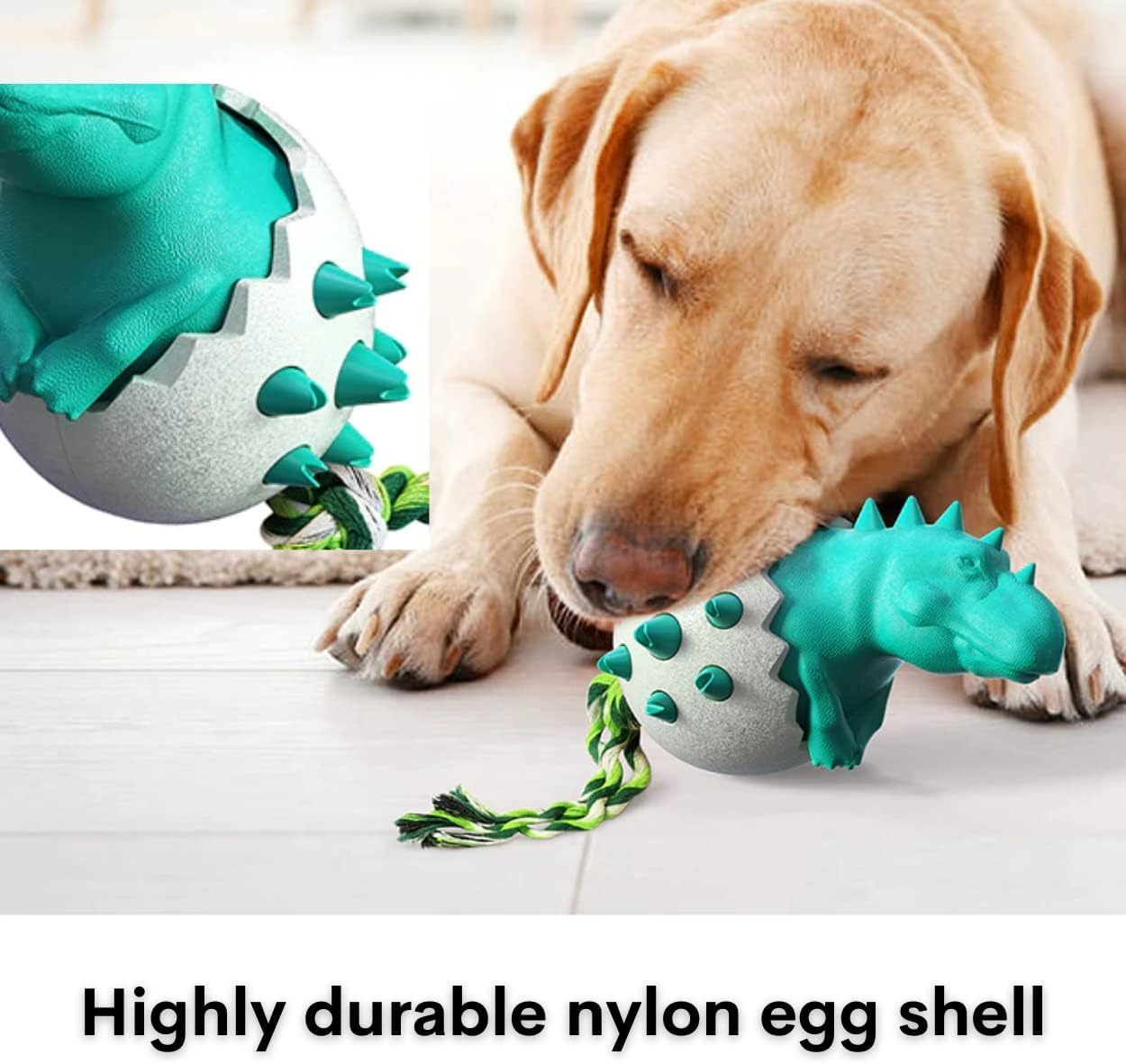Dog Teething Toy Durable Rubber Chew Toy For Aggressive Chewers Interactive Dog Fetch Toy With Rope - Image 10