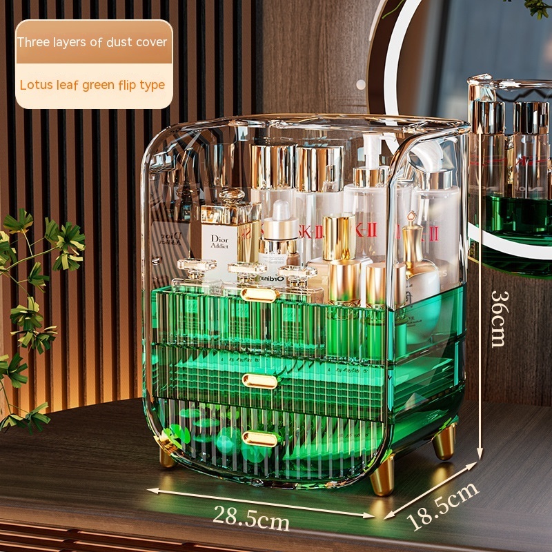 Cosmetics Dustproof Skin Care Products Desktop Storage Rack Dresser Acrylic Mask Storage Box Large Capacity - Image 5
