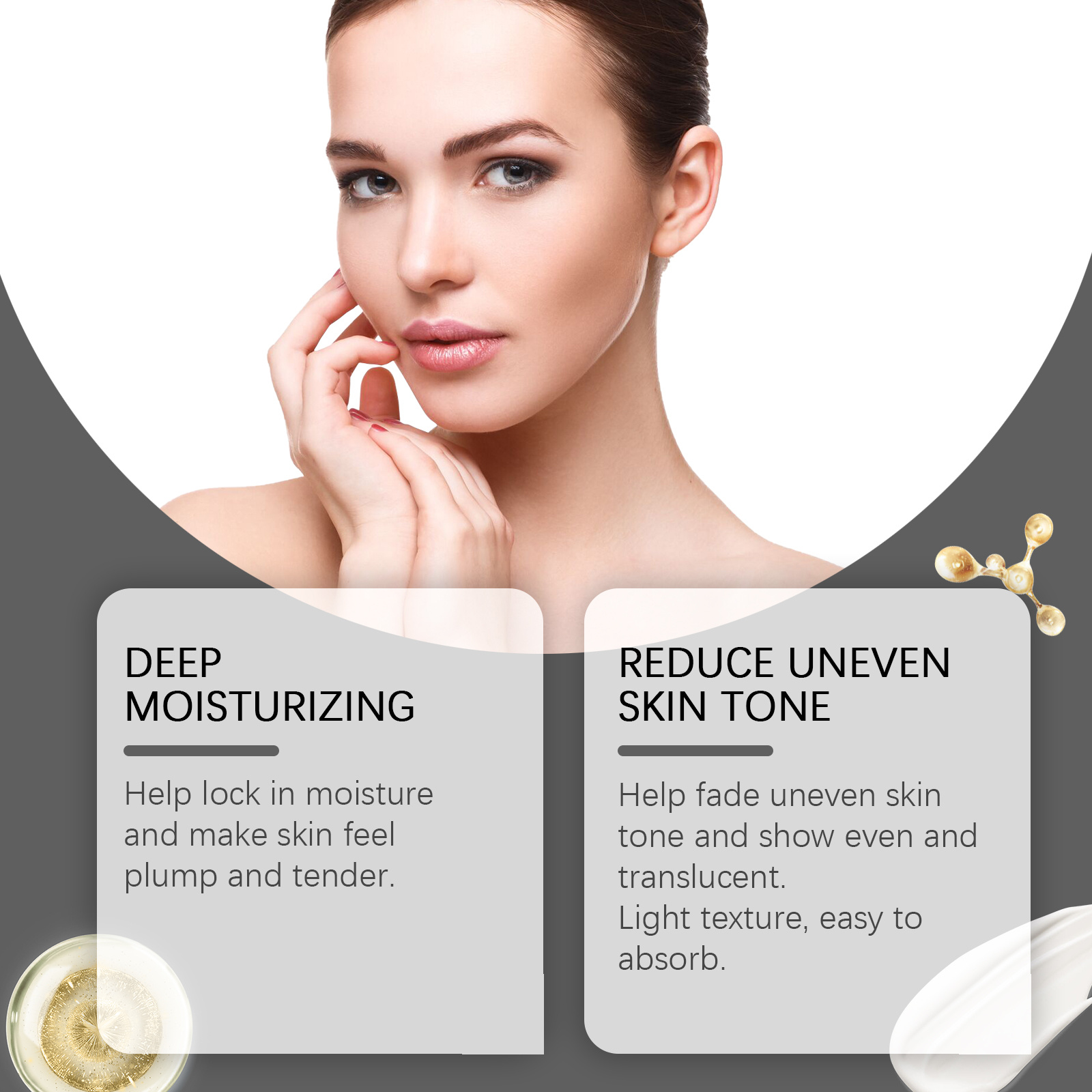 Hoygi Facial Care Serum, Moisturizes And Hydrates Facial Skin Daily Skin Care And Beauty Serum - Image 5