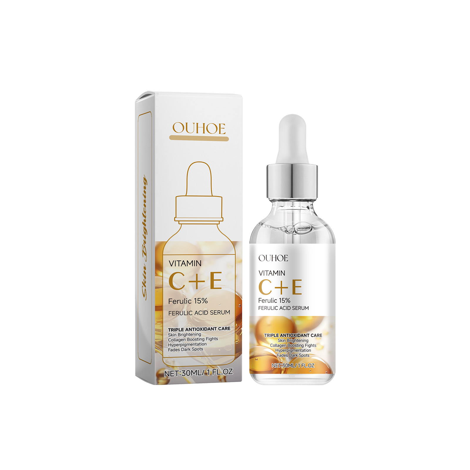 OUHOE Facial Firming Serum, Gentle Daily Moisturizing Moisturizing Skin Smooth Elastic Skin Care Essence - Image 2