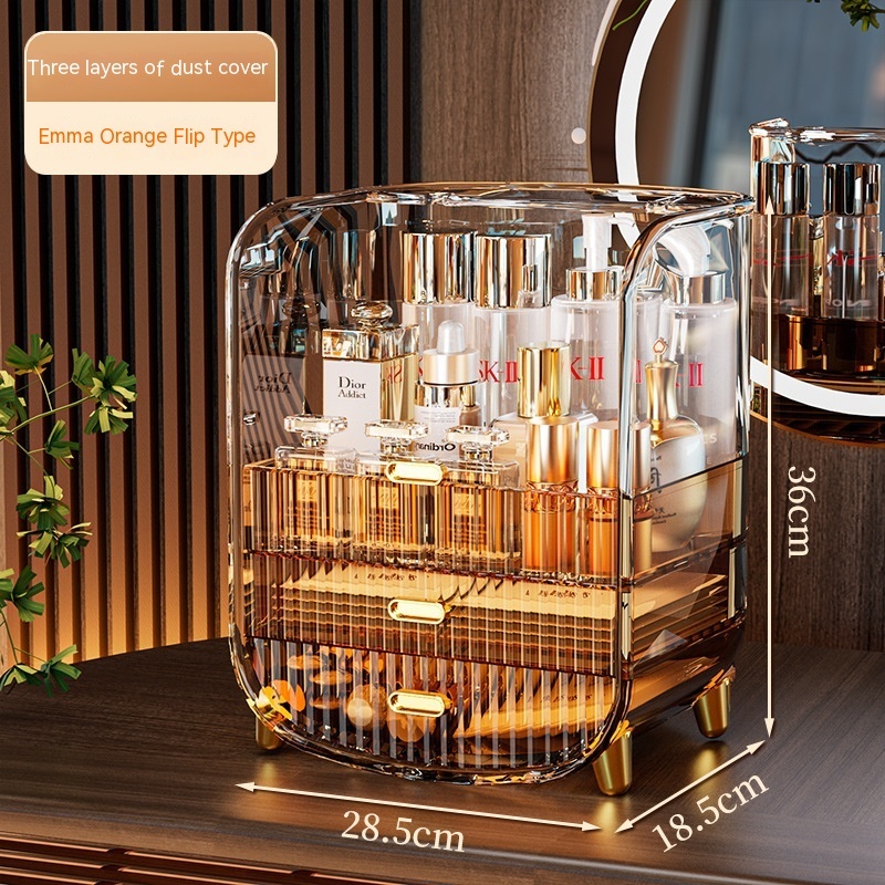 Cosmetics Dustproof Skin Care Products Desktop Storage Rack Dresser Acrylic Mask Storage Box Large Capacity - Image 2