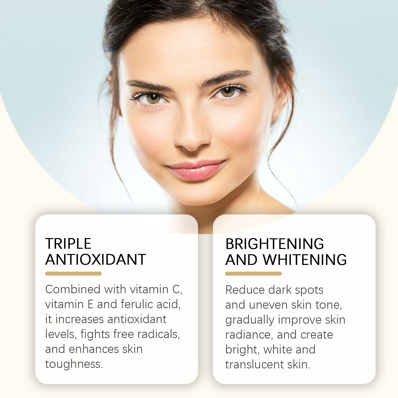 OUHOE Facial Firming Serum, Gentle Daily Moisturizing Moisturizing Skin Smooth Elastic Skin Care Essence - Image 3